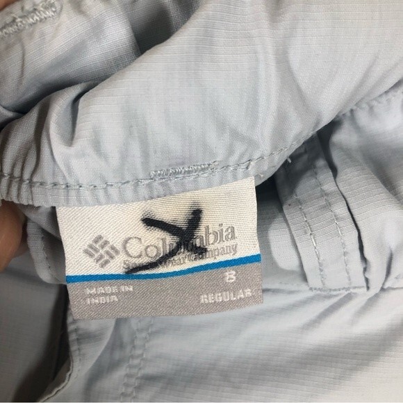 Columbia PFG Outdoor Pants Side Pockets Lightweight Blue 8 - Picture 5 of 9